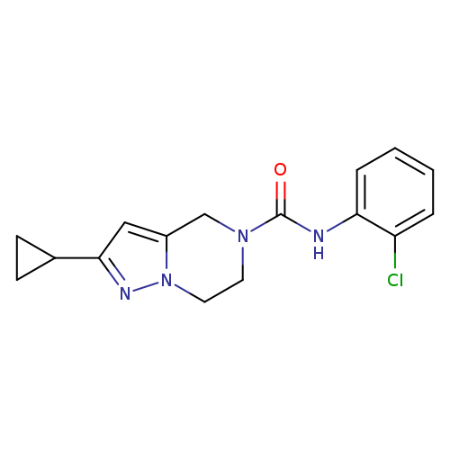 N-(2-chlorophenyl)-2-cyclopropyl-4H,5H,6H,7H-pyrazolo[1,5-a]pyrazine-5-carboxamide