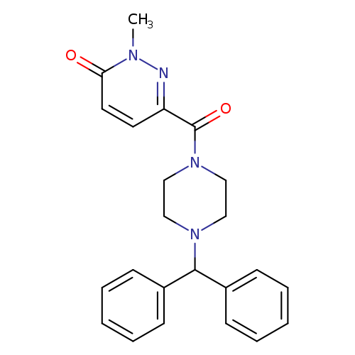 6-[4-(diphenylmethyl)piperazine-1-carbonyl]-2-methyl-2,3-dihydropyridazin-3-one