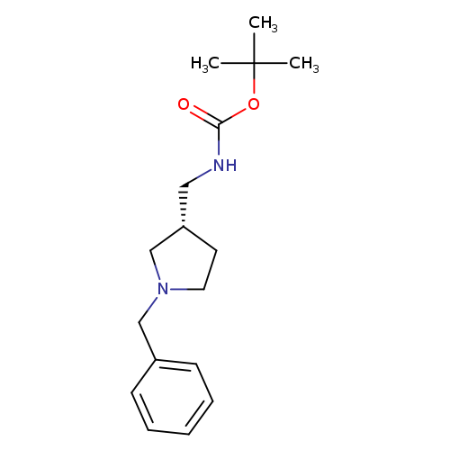 Carbamic acid, [[(3S)-1-(phenylmethyl)-3-pyrrolidinyl]methyl]-, 1,1-dimethylethyl ester (9CI)