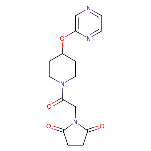 1-{2-oxo-2-[4-(pyrazin-2-yloxy)piperidin-1-yl]ethyl}pyrrolidine-2,5-dione