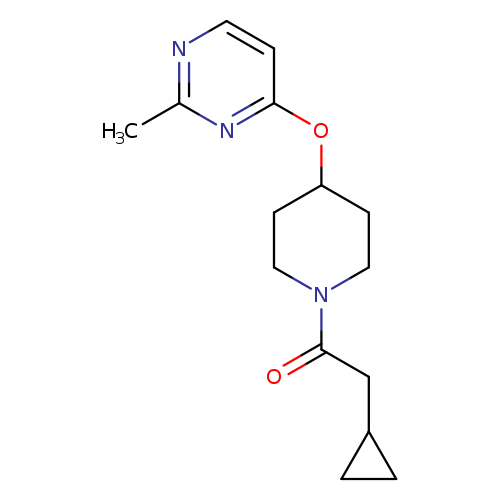 2-cyclopropyl-1-{4-[(2-methylpyrimidin-4-yl)oxy]piperidin-1-yl}ethan-1-one