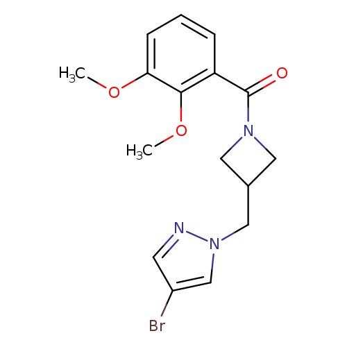4-bromo-1-{[1-(2,3-dimethoxybenzoyl)azetidin-3-yl]methyl}-1H-pyrazole