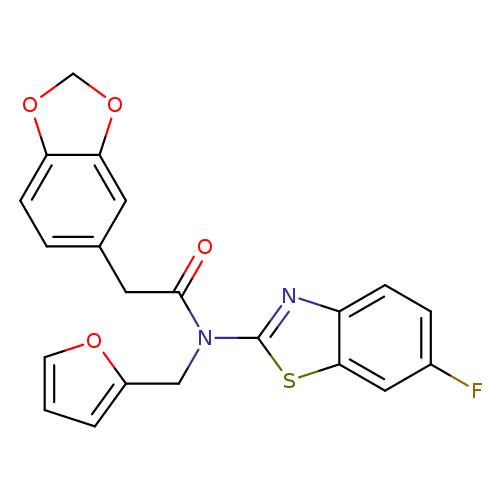 2-(2H-1,3-benzodioxol-5-yl)-N-(6-fluoro-1,3-benzothiazol-2-yl)-N-[(furan-2-yl)methyl]acetamide