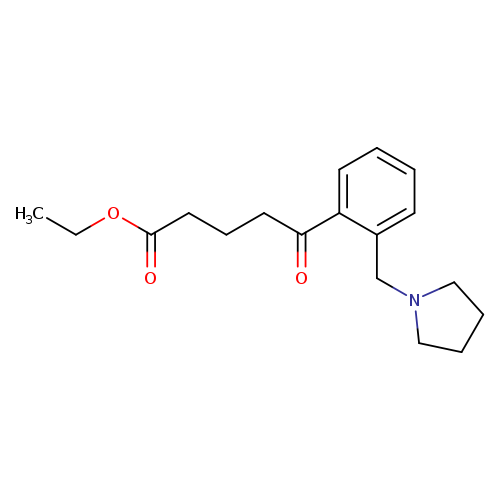 Ethyl 5-oxo-5-[2-(pyrrolidinomethyl)phenyl]valerate