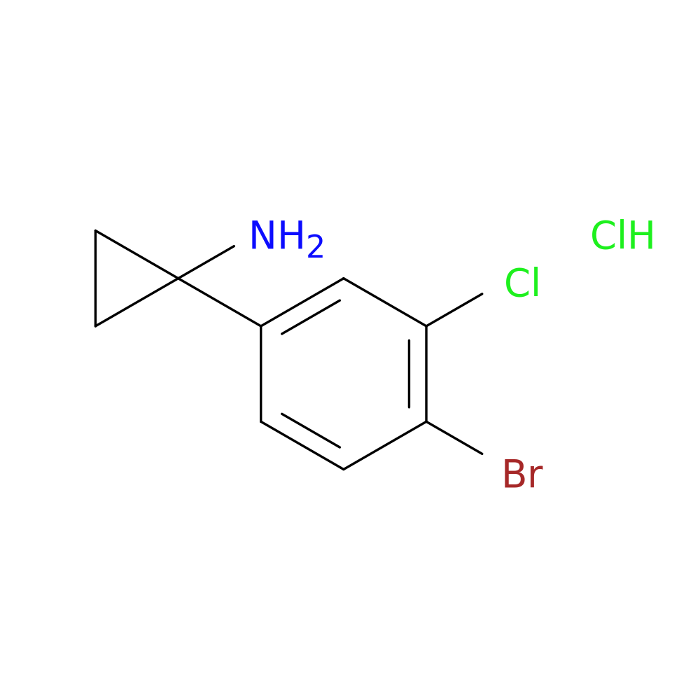 1-(4-bromo-3-chlorophenyl)cyclopropan-1-amine hydrochloride