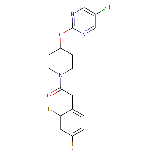 1-{4-[(5-chloropyrimidin-2-yl)oxy]piperidin-1-yl}-2-(2,4-difluorophenyl)ethan-1-one