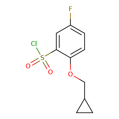 2-(cyclopropylmethoxy)-5-fluorobenzene-1-sulfonyl chloride