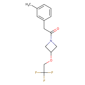 2-(3-methylphenyl)-1-[3-(2,2,2-trifluoroethoxy)azetidin-1-yl]ethan-1-one