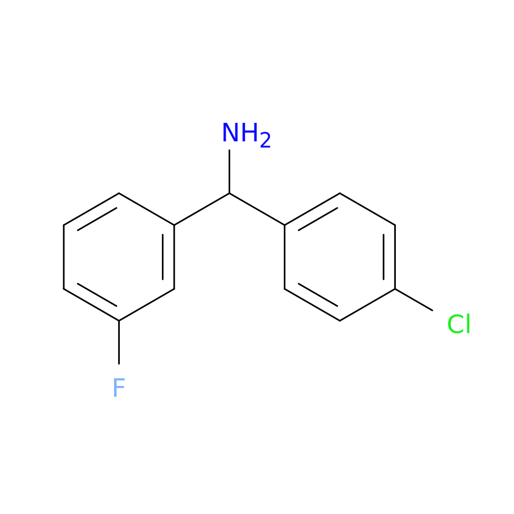 (4-chlorophenyl)(3-fluorophenyl)methanamine