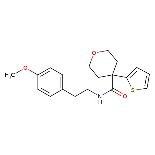 N-[2-(4-methoxyphenyl)ethyl]-4-(thiophen-2-yl)oxane-4-carboxamide
