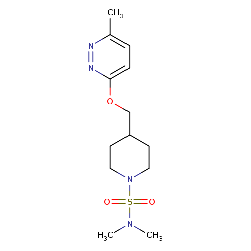 N,N-dimethyl-4-{[(6-methylpyridazin-3-yl)oxy]methyl}piperidine-1-sulfonamide