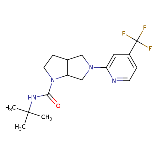 N-tert-butyl-5-[4-(trifluoromethyl)pyridin-2-yl]-octahydropyrrolo[3,4-b]pyrrole-1-carboxamide