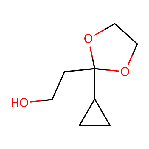 2-(2-cyclopropyl-1,3-dioxolan-2-yl)ethan-1-ol