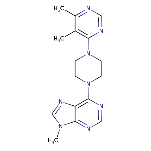 6-[4-(5,6-dimethylpyrimidin-4-yl)piperazin-1-yl]-9-methyl-9H-purine