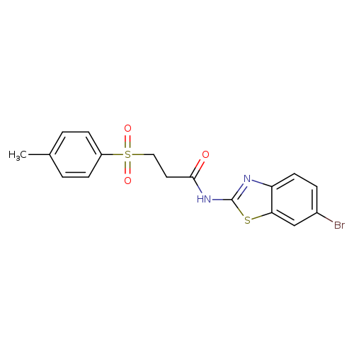 N-(6-bromo-1,3-benzothiazol-2-yl)-3-(4-methylbenzenesulfonyl)propanamide