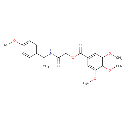 {[1-(4-methoxyphenyl)ethyl]carbamoyl}methyl 3,4,5-trimethoxybenzoate