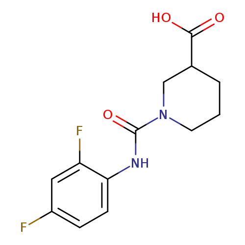 1-[(2,4-difluorophenyl)carbamoyl]piperidine-3-carboxylic acid