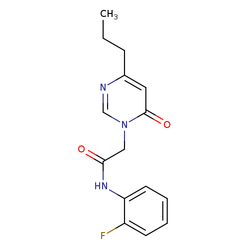 N-(2-fluorophenyl)-2-(6-oxo-4-propyl-1,6-dihydropyrimidin-1-yl)acetamide