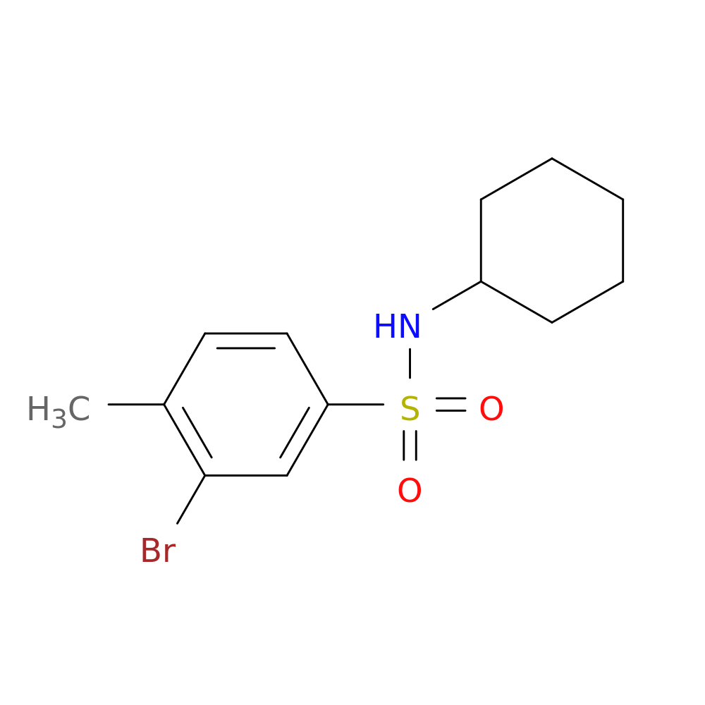 N-Cyclohexyl 3-bromo-4-methylbenzenesulfonamide