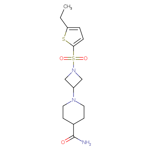 1-{1-[(5-ethylthiophen-2-yl)sulfonyl]azetidin-3-yl}piperidine-4-carboxamide