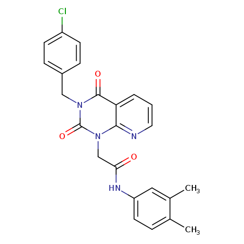 2-{3-[(4-chlorophenyl)methyl]-2,4-dioxo-1H,2H,3H,4H-pyrido[2,3-d]pyrimidin-1-yl}-N-(3,4-dimethylphenyl)acetamide