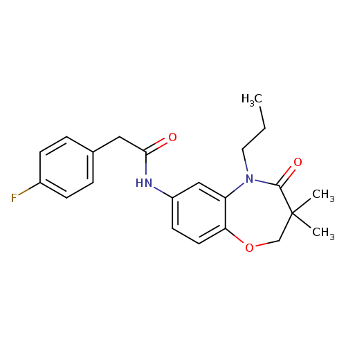 N-(3,3-dimethyl-4-oxo-5-propyl-2,3,4,5-tetrahydro-1,5-benzoxazepin-7-yl)-2-(4-fluorophenyl)acetamide