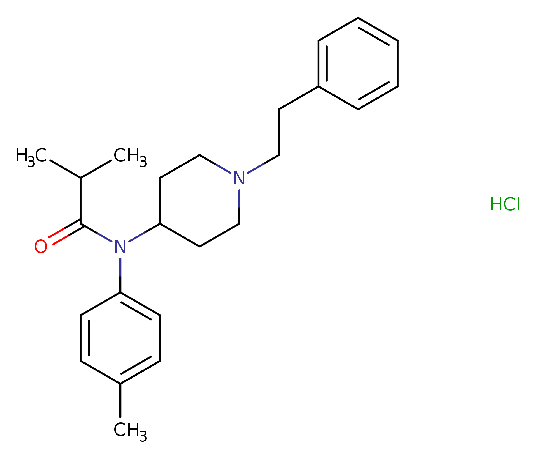 N-(1-phenethylpiperidin-4-yl)-N-(p-tolyl)isobutyramide