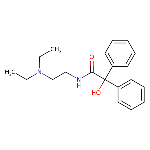Benzeneacetamide, N-[2-(diethylamino)ethyl]-α-hydroxy-α-phenyl-