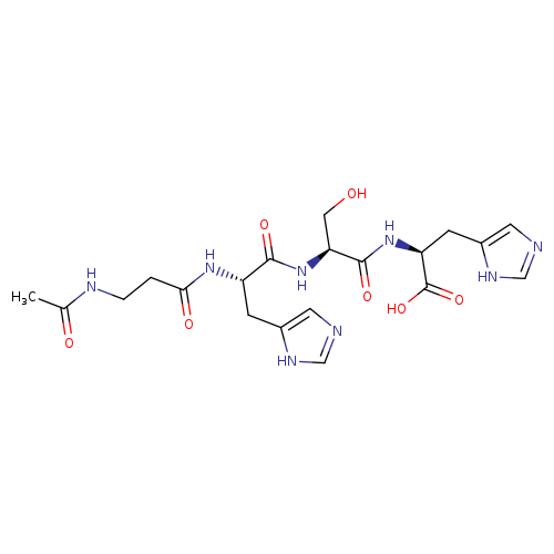 N-Acetyl-beta-alanyl-L-histidyl-L-seryl-L-histidine