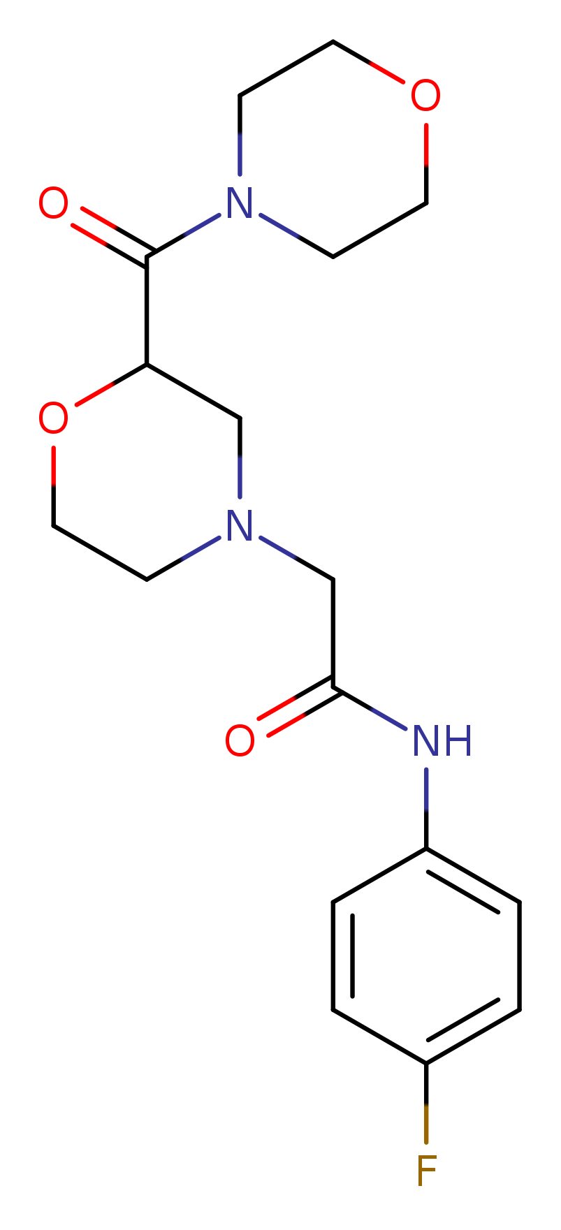 N-(4-fluorophenyl)-2-[2-(morpholine-4-carbonyl)morpholin-4-yl]acetamide