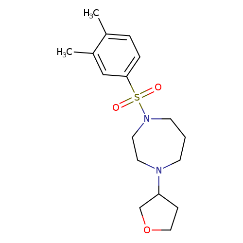 1-(3,4-dimethylbenzenesulfonyl)-4-(oxolan-3-yl)-1,4-diazepane