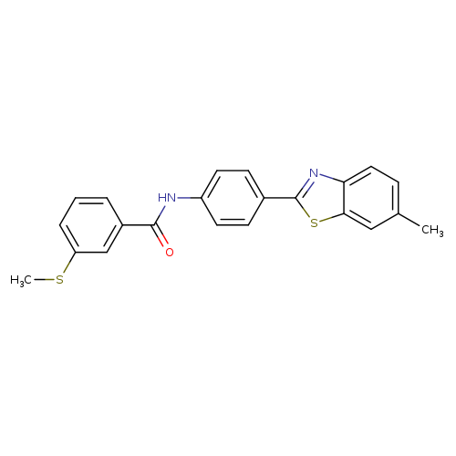 N-[4-(6-methyl-1,3-benzothiazol-2-yl)phenyl]-3-(methylsulfanyl)benzamide