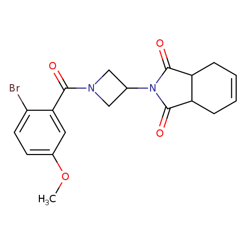 2-[1-(2-bromo-5-methoxybenzoyl)azetidin-3-yl]-2,3,3a,4,7,7a-hexahydro-1H-isoindole-1,3-dione