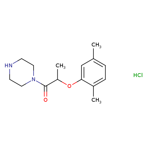 2-(2,5-dimethylphenoxy)-1-(piperazin-1-yl)propan-1-one hydrochloride