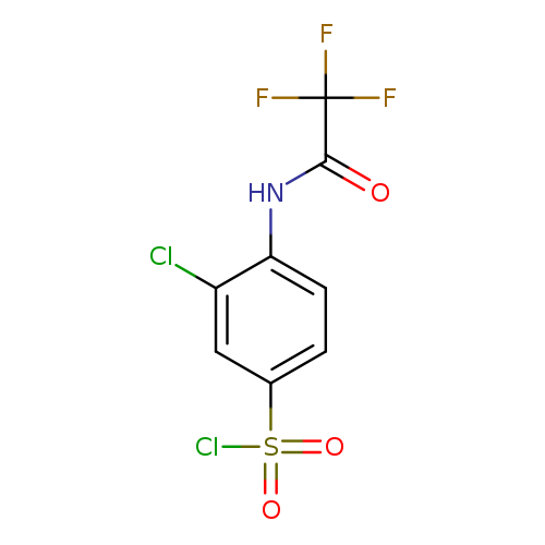3-chloro-4-(2,2,2-trifluoroacetamido)benzene-1-sulfonyl chloride