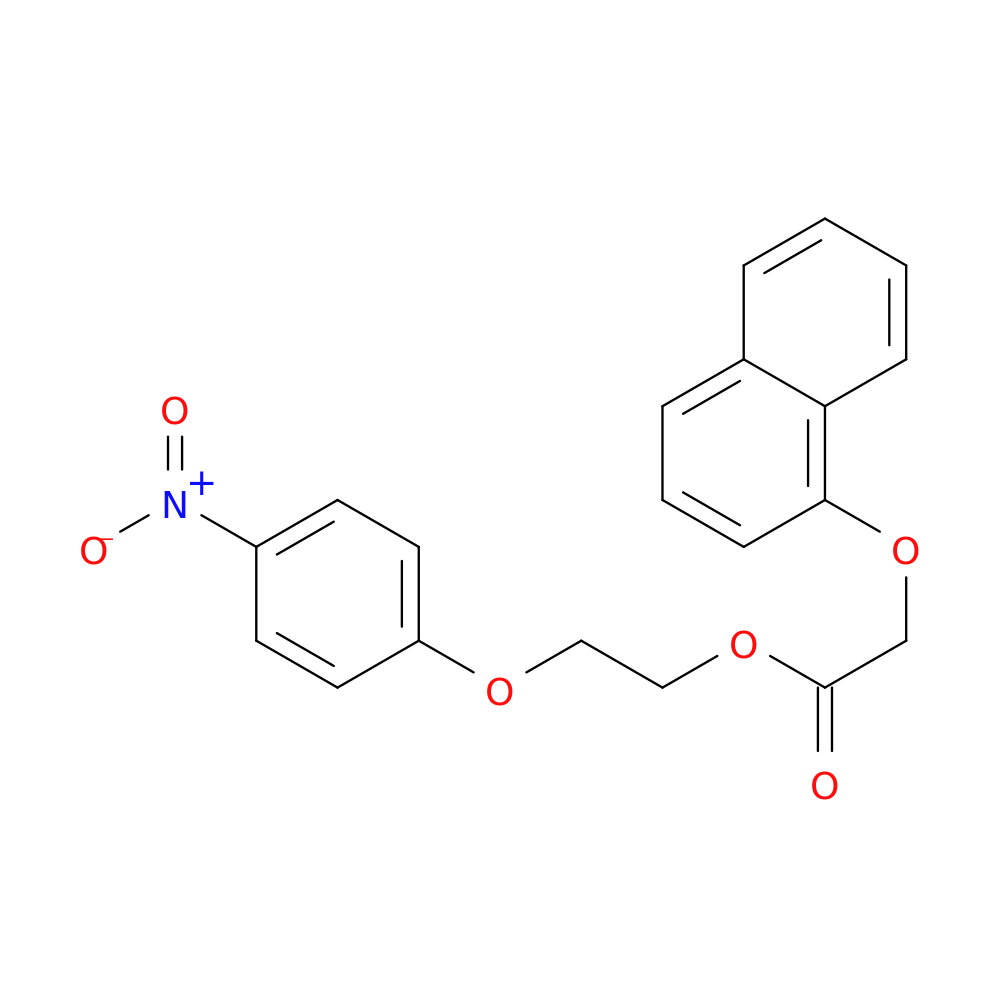 2-(4-nitrophenoxy)ethyl 2-(naphthalen-1-yloxy)acetate