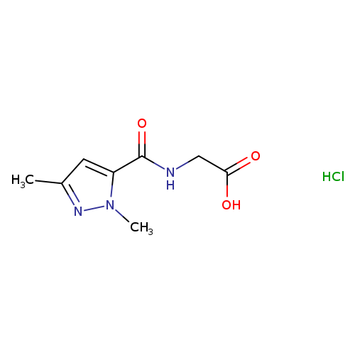2-[(1,3-dimethyl-1H-pyrazol-5-yl)formamido]aceticacidhydrochloride