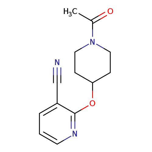 2-[(1-acetylpiperidin-4-yl)oxy]pyridine-3-carbonitrile