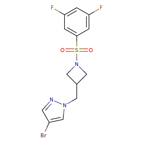 4-bromo-1-{[1-(3,5-difluorobenzenesulfonyl)azetidin-3-yl]methyl}-1H-pyrazole