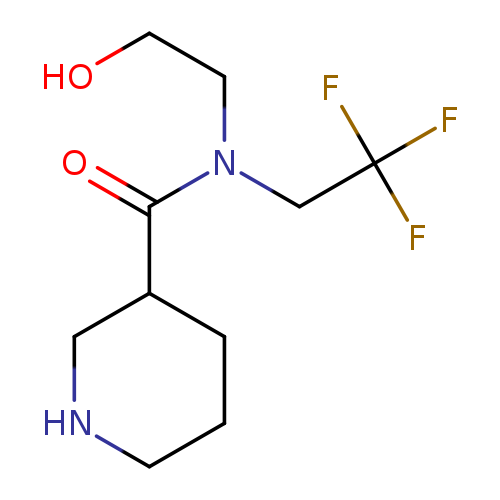 N-(2-hydroxyethyl)-N-(2,2,2-trifluoroethyl)piperidine-3-carboxamide