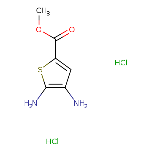 2-Thiophenecarboxylic acid, 4,5-diamino-, methyl ester, hydrochloride (1:2)