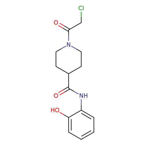 1-(2-chloroacetyl)-N-(2-hydroxyphenyl)piperidine-4-carboxamide