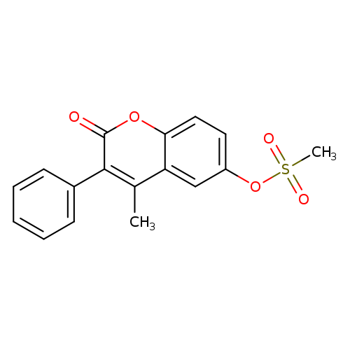 4-methyl-2-oxo-3-phenyl-2H-chromen-6-yl methanesulfonate