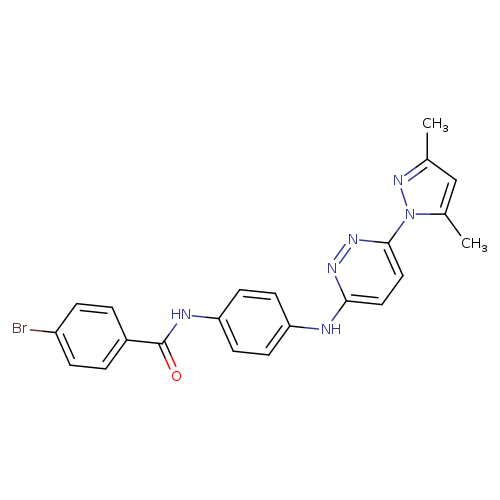 4-bromo-N-(4-{[6-(3,5-dimethyl-1H-pyrazol-1-yl)pyridazin-3-yl]amino}phenyl)benzamide