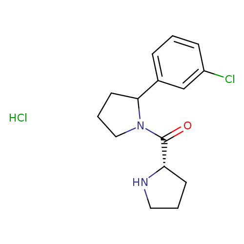 2-(3-chlorophenyl)-1-[(2S)-pyrrolidine-2-carbonyl]pyrrolidine hydrochloride