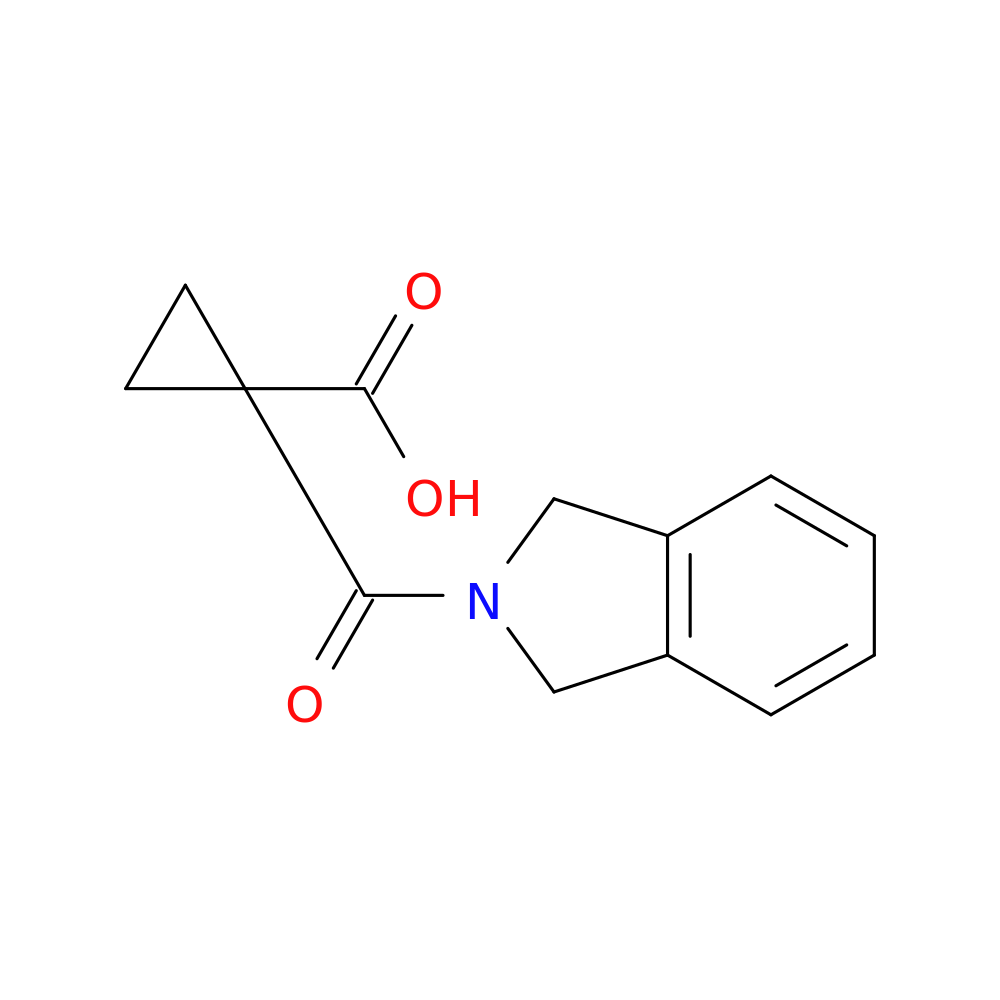 1-(2,3-dihydro-1H-isoindole-2-carbonyl)cyclopropane-1-carboxylic acid