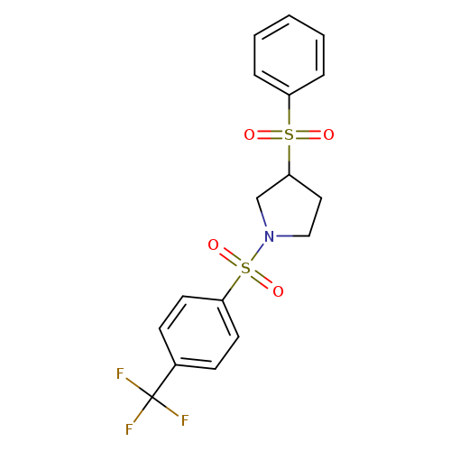 3-(benzenesulfonyl)-1-[4-(trifluoromethyl)benzenesulfonyl]pyrrolidine
