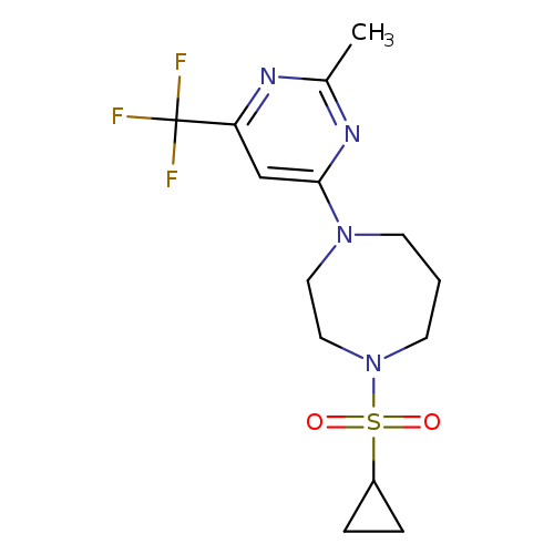 1-(cyclopropanesulfonyl)-4-[2-methyl-6-(trifluoromethyl)pyrimidin-4-yl]-1,4-diazepane