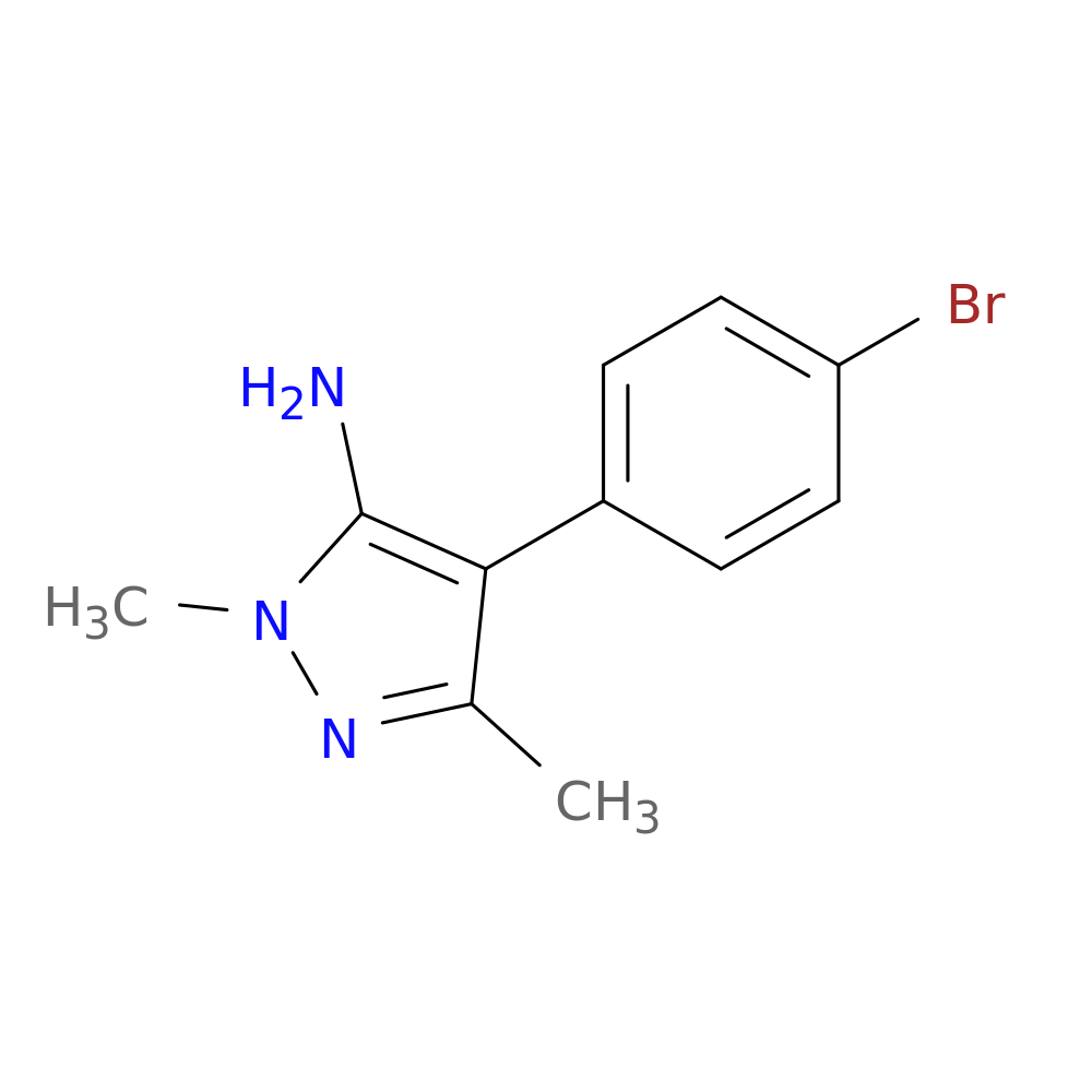 4-(4-Bromophenyl)-2,5-dimethylpyrazol-3-amine