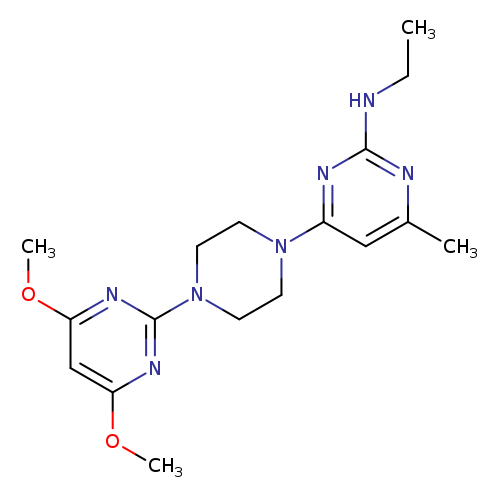 4-[4-(4,6-dimethoxypyrimidin-2-yl)piperazin-1-yl]-N-ethyl-6-methylpyrimidin-2-amine